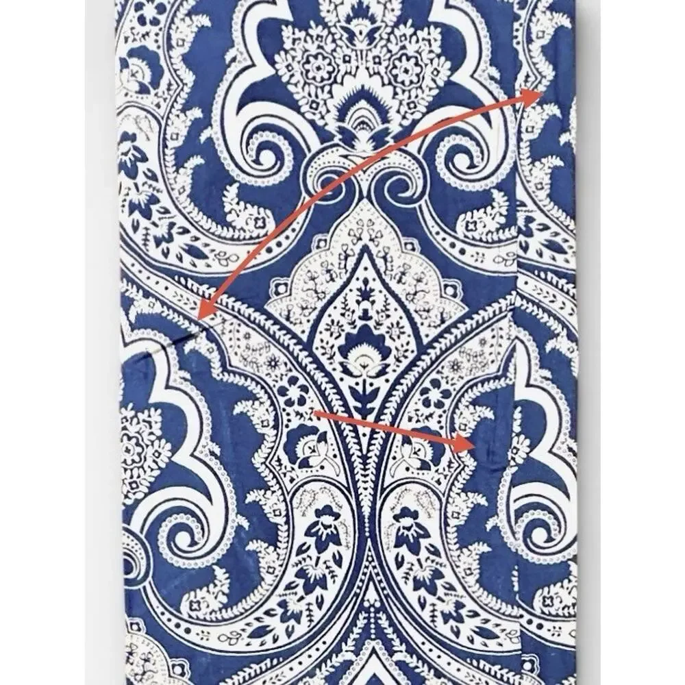 NapaStyle Oblong Tablecloth 60 x 104 Blue Medallion Michael Chiarello READ
